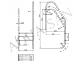 Kripsol kāpnes ar 5 pakāpieniem Wall Asymmetric MAI5