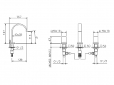 La Torre cмеситель для раковины из 3 частей Java 28801FLAGST