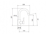 La Torre cмеситель для раковины Konvex 17601CS