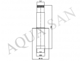 Pahlen соединительный патрубок 1 1/2'' 290мм 12670